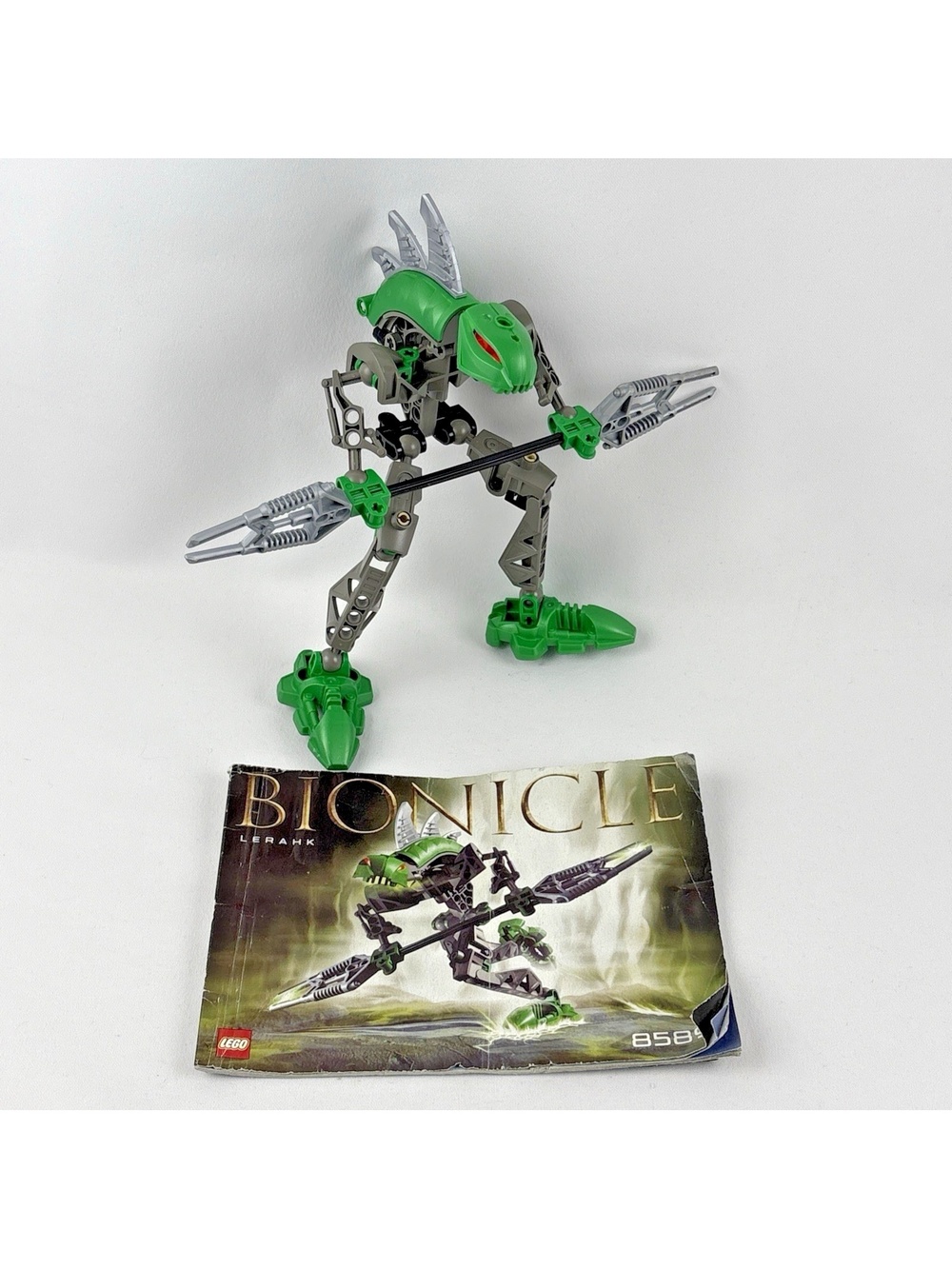 Lego Bionicle Rahkshi Lerahk (8589) with Kraata and Instructions Read
